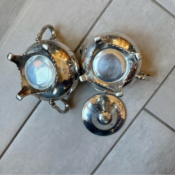 Silver plated tea set 4 pieces Vintage Oneida - Picture 9 of 16